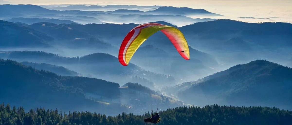 Tandemový paragliding v Beskydech