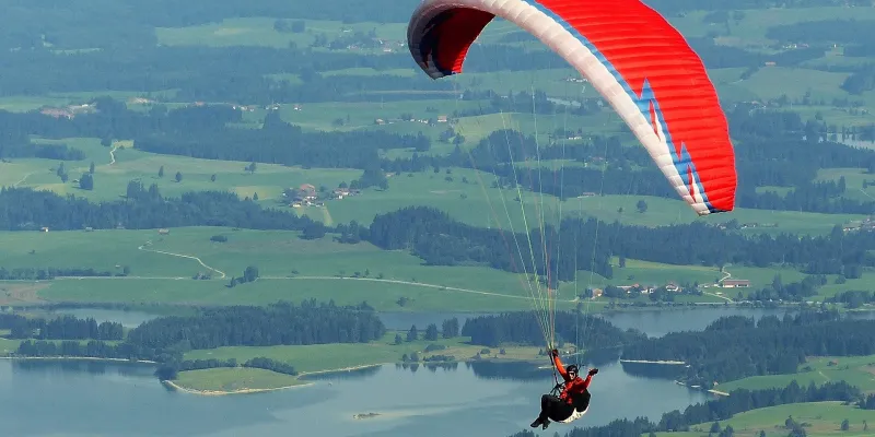 Tandemový paragliding v Beskydech